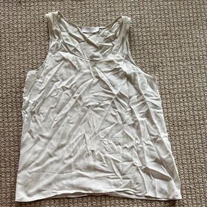 Everlane silk light gray / silver Tank Top